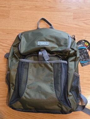 Olive Green Men's Backpack with Lunchbag